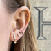OLYMPIA, Helios PIERCING Stud, Gold/White