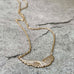 EAGLE ROCK, Wing Necklace, Gold/White