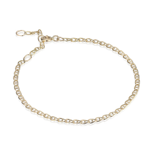 BASIC, Large Ancla Bracelet, Gold 18k