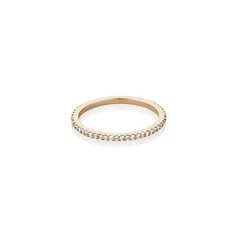 Aligned, 1/1-Line Eternity Small 0,32 ct, Gold/White