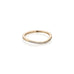 Aligned, 1/3-Line Curved 0,10 ct, Gold/White