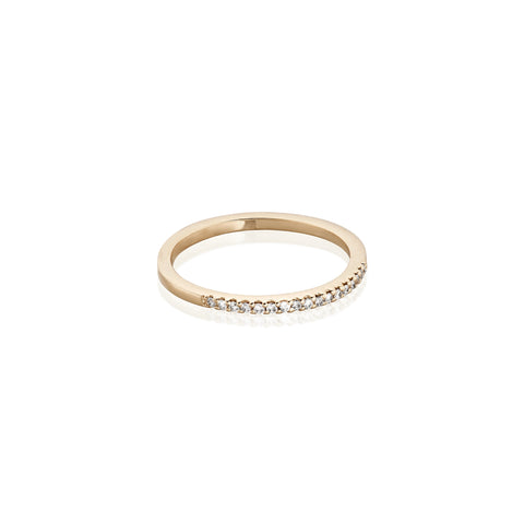 Aligned, 1/3-Line 0,10 ct, Gold/White