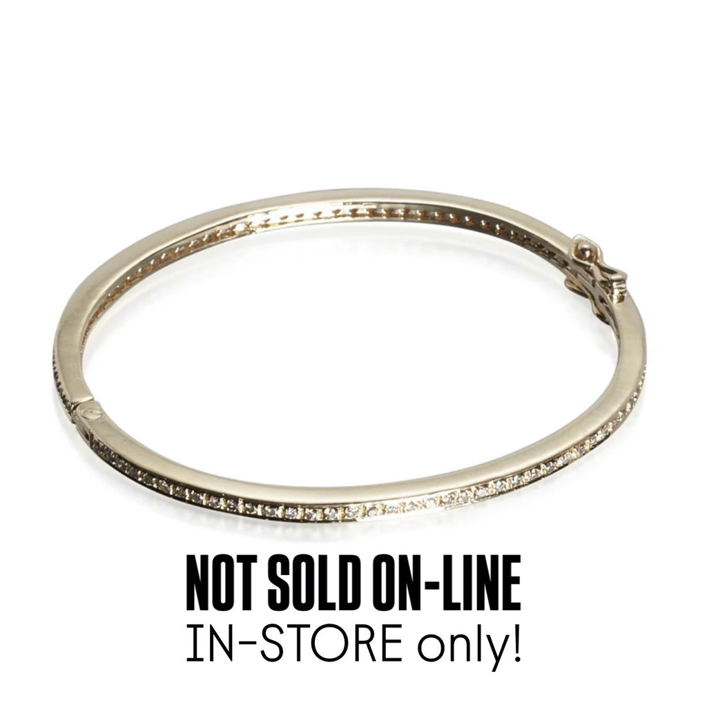 DIAMONDS, 1/1-Line Classic Bangle 1,60ct - SAMPLE large size 3, gold/white