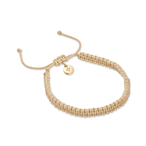 BOHO BRACELETS, Braided, beige