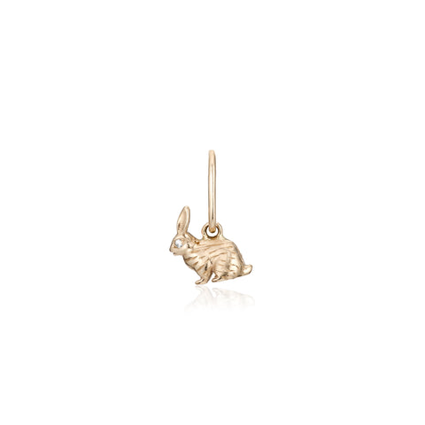 BUNNY, Bunny pendant 0,06ct, Gold/White