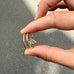 ROME, Pantheon Oval 0,50 tcw, Gold/White