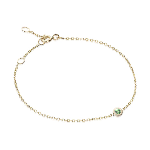 RIO, Motion Large Bracelet, Gold/Emerald