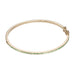 DIAMONDS, 1/2-Line slim Bangle, gold/emerald