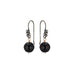 DROPS DELIGHT, Black Ball Earring, dark/black
