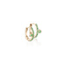 OLYMPIA, E0s Bezel-side huggies, 0,21ct 11mm, Gold/Emerald