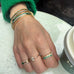BANGLE, 1/4-Line Large Emerald Bangle, Gold/Emerald