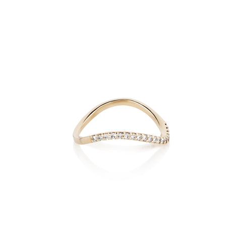 Aligned, 1/3 - EVEN Eternity Wave, Gold/White