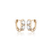 OLYMPIA, Clio huggies, 0,82ct 10mm, Gold/White