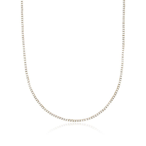 Aligned, TENNIS 5,85tcw/2mm-42cm, Gold/White