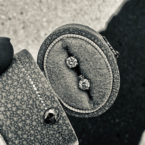OLYMPIA, Artemis Studs 0,40ct, White/White