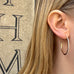 ALIGNED, Even Hoops 35mm 0,80ct, Gold/White