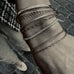 BASIC, Ariége SMALL Decorated Bracelet, Gold 9k