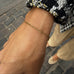 BASIC, Ariége SMALL Decorated Bracelet, Gold 9k