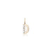LETTERS, D Diamond Pendant 0,10ct, Gold/Diamonds