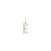 LETTERS, E Diamond Pendant 0,10ct, Gold/Diamonds