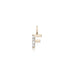 LETTERS, F Diamond Pendant 0,10ct, Gold/Diamonds