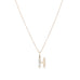 LETTERS, H Diamond Pendant 0,10ct, Gold/Diamonds