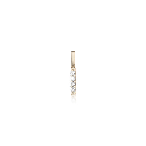 LETTERS, I Diamond Pendant 0,10ct, Gold/Diamonds
