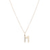 LETTERS, M Diamond Pendant 0,10ct, Gold/Diamonds