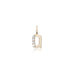 LETTERS, Q Diamond Pendant 0,10ct, Gold/Diamonds
