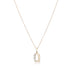 LETTERS, Q Diamond Pendant 0,10ct, Gold/Diamonds