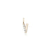 LETTERS, V Diamond Pendant 0,10ct, Gold/Diamonds
