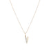 LETTERS, V Diamond Pendant 0,10ct, Gold/Diamonds