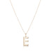 LETTERS, E Mega Pendant, Gold