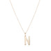 LETTERS, N Mega Pendant, Gold