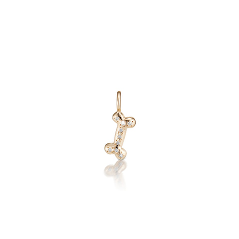 Paris, Marly Bone Diamond Pendant, Gold/diamonds