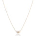 FLORENCE, Santa Maria Mini Bow Necklace, Gold/Diamonds