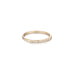ALIGNED, 1/3-Smooth Ring, Gold/White