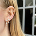 TUSCANY, Pitigliano Earring, Gold/White