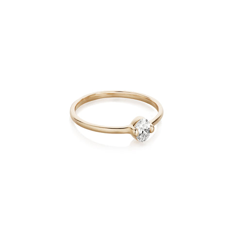 ROME, Arena Oval 0,30 tcw, Gold/White