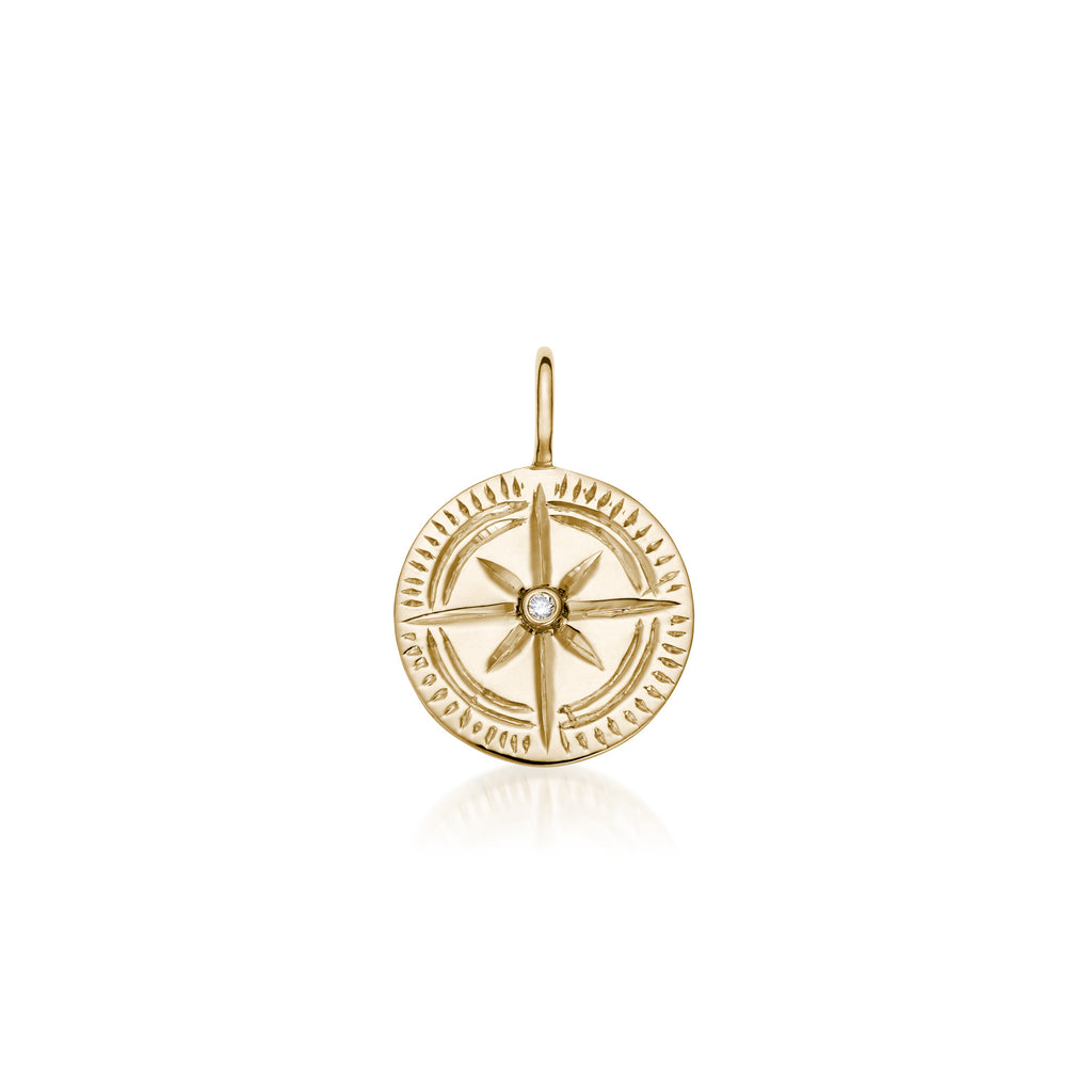 ATLANTIS, Secret Compass JUBILEE pendant, Gold/Diamond