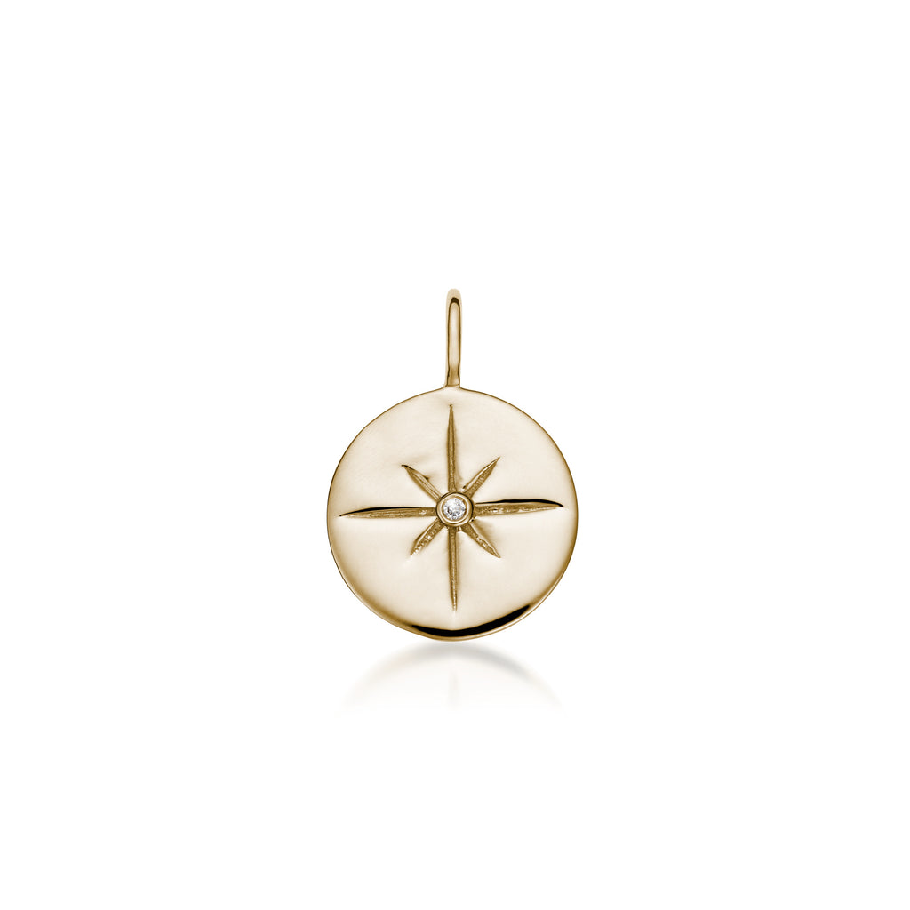 ATLANTIS, North Star JUBILEE medio pendant, Gold/Diamond