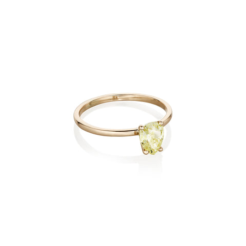 CAPRI, Soffiano Pear 0,77 tcw, Gold/Yellow