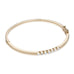 DIAMONDS, 7-Bezels-Bangle, gold/white