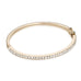 DIAMONDS, 1/2-Line Princess Bangle 1,85ct, gold/white