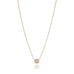 CIRCLE LINE, Tiny Circle Necklace, Gold/White