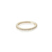 Aligned, 1-Line Ultra Light Ring, Gold/White