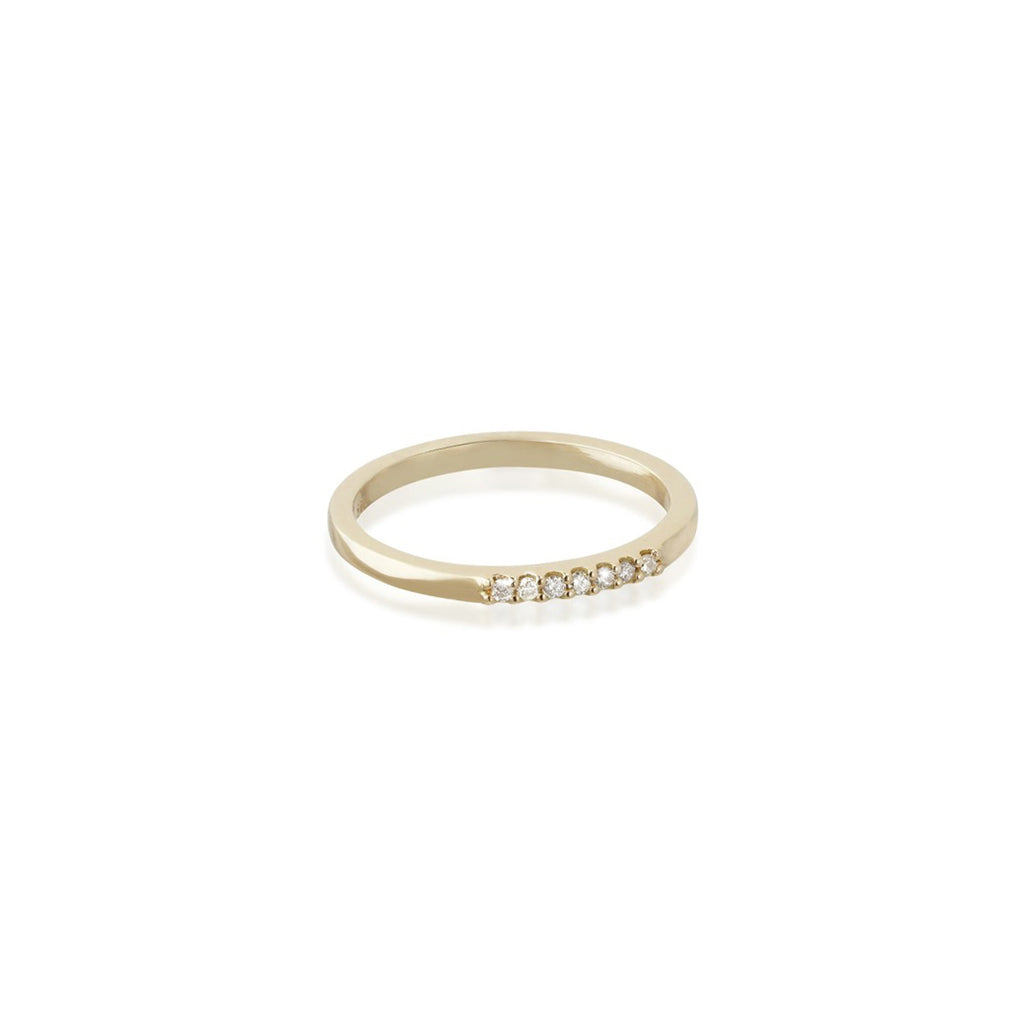 ALIGNED, 1/6-Line Ultra Light Ring, Gold/White