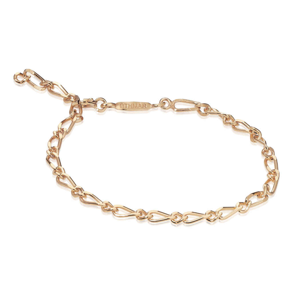 BASIC, Decorated Large Bracelet, Gold