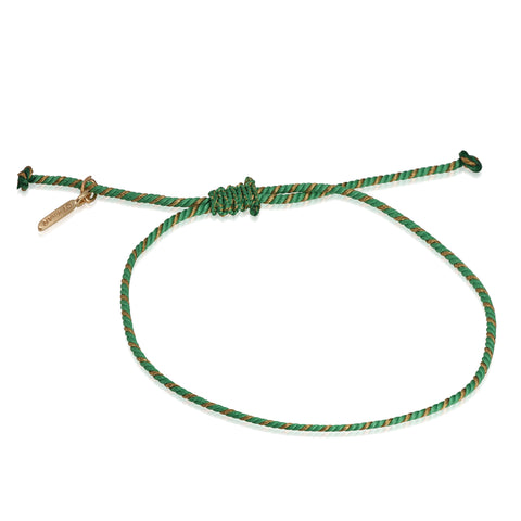 SANTORINI, Kamara Silk Twirl, Green/Golden