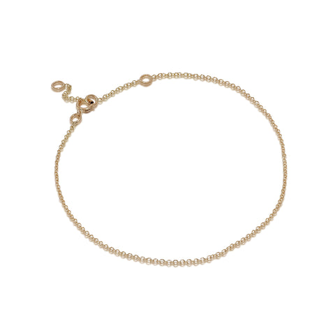 BASIC, Delicate Anchor Bracelet 18k, gold